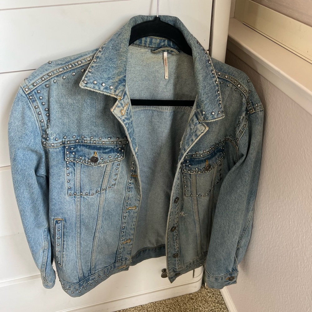 Studded denim jacket